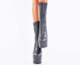 Дамски елегантни боти черни EOBUVKIBG