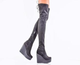 Дамски  чизми   черни EOBUVKIBG