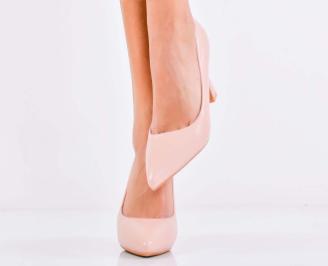 Дамски елегантни обувки пудра EOBUVKIBG