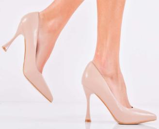 Дамски елегантни обувки пудра EOBUVKIBG