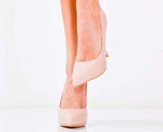 Дамски елегантни обувки пудра EOBUVKIBG