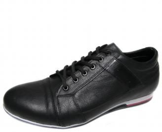 Мъжки обувки естествена кожа черни