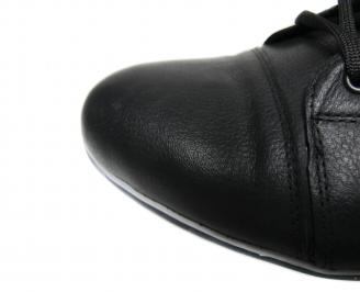 Мъжки обувки естествена кожа черни