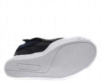 Дамски боти на платформа   сини