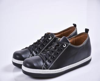 Мъжки обувки естествена кожа черни