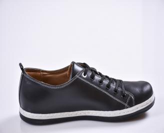 Мъжки обувки естествена кожа черни