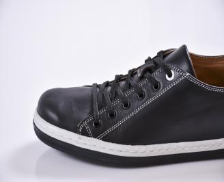 Мъжки обувки естествена кожа черни