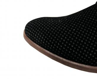 Мъжки спортно елегантни обувки  набук черни