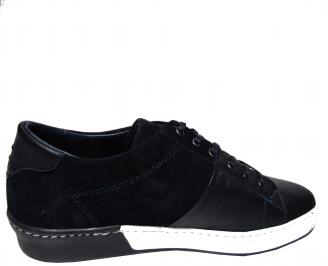 Мъжки обувки естествена кожа сини