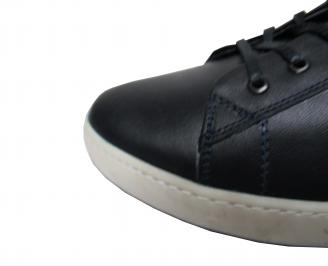 Мъжки обувки естествена кожа сини