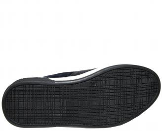 Мъжки обувки естествена кожа сини