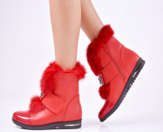 Дамски боти червени