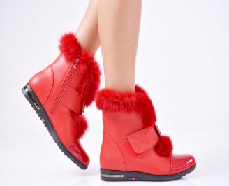 Дамски боти червени