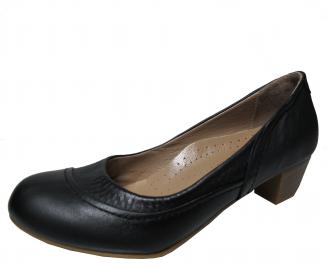 Дамски ежедневни обувки естествена кожа черни