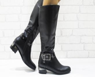 Дамски ежедневни ботуши черни