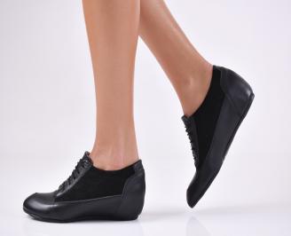 Дамски обувки естествена кожа черни