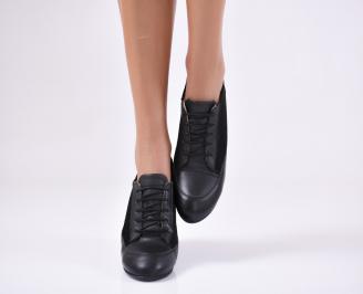 Дамски обувки естествена кожа черни