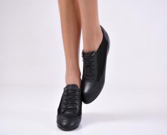 Дамски обувки естествена кожа черни