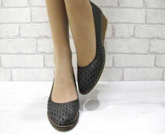 Дамски обувки естествена кожа  черни