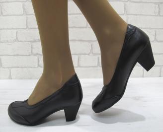 Дамски ежедневни обувки естествена кожа черни