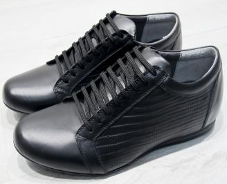 Мъжки обувки естествена кожа черни