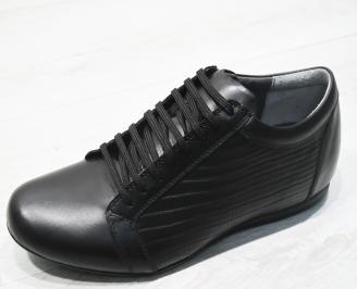 Мъжки обувки естествена кожа черни