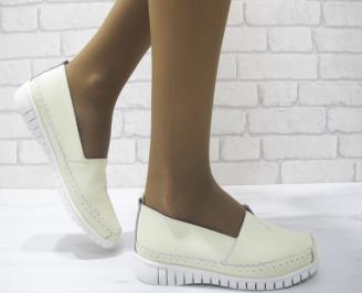 Ежедневни обувки бежови естествена кожа EOBUVKIBG