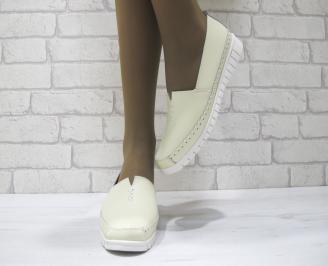 Ежедневни обувки бежови естествена кожа EOBUVKIBG