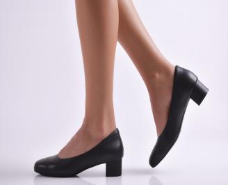 Дамски ежедневни обувки естествена кожа черни