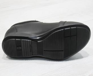 Мъжки спортни обувки естествена кожа черни