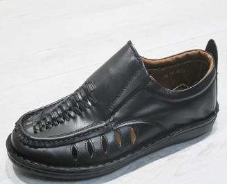 Мъжки обувки черни естествена кожа