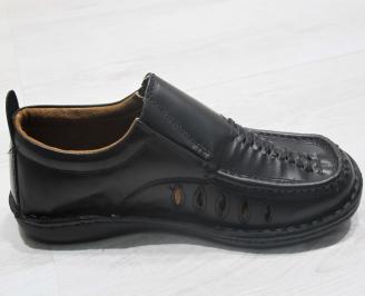 Мъжки обувки черни естествена кожа