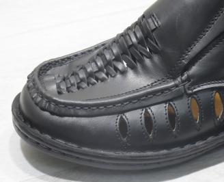 Мъжки обувки черни естествена кожа