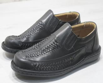 Мъжки обувки черни естествена кожа