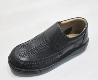 Мъжки обувки черни естествена кожа