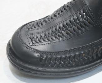 Мъжки обувки черни естествена кожа