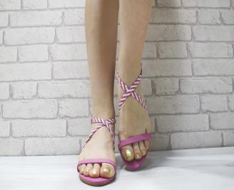 Дамски сандали  пудра