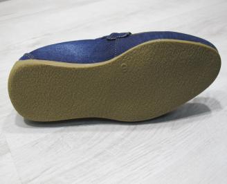 Мъжки спортно елегантни обувки   сини