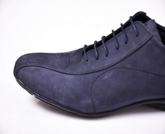 Мъжки спортно елегантни обувки  сини