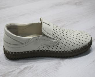 Мъжки обувки естествена кожа бежови