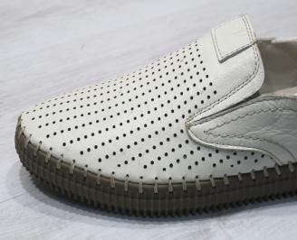 Мъжки обувки естествена кожа бежови