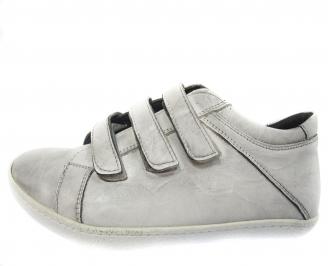 Мъжки обувки спортни естествена кожа бели