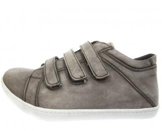 Мъжки обувки спортни естествена кожа кафяви