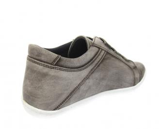 Мъжки обувки спортни естествена кожа кафяви