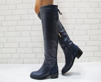 Дамски ежедневни ботуши  тъмно сини