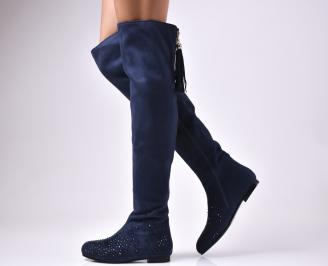 Дамски ботуши  тъмно сини