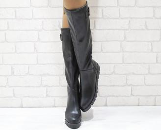 Дамски ежедневни ботуши черни