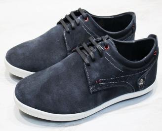 Мъжки спортно елегантни обувки  сини