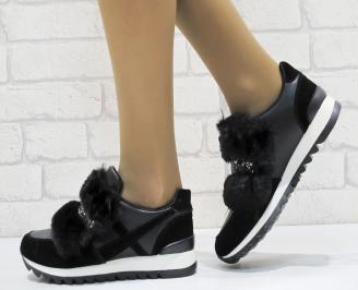 Дамски сникърси черни EOBUVKIBG