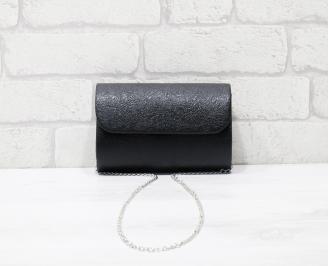 Абитуриентска чанта еко кожа черна